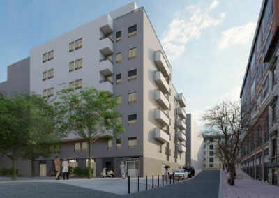 Rehabilitacion energetica edificio pablo-barcelona fachada principal