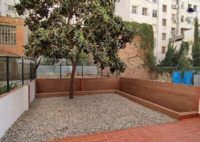 reforma antiguo local en vivienda unifamiliar patio